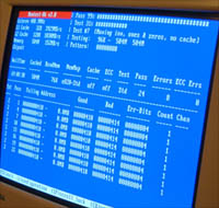 MemTest izgled ekrana