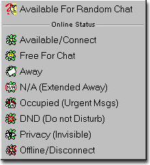ICQ connecting options