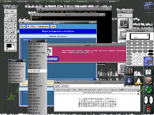 X Windowsi u AfterStep shell-u sa malo vi�e aplikacija...