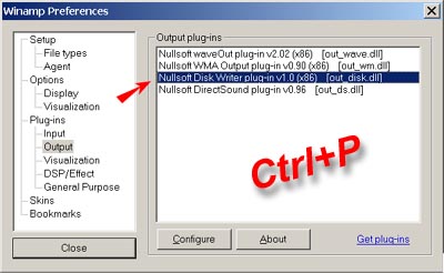 Preferences prozor